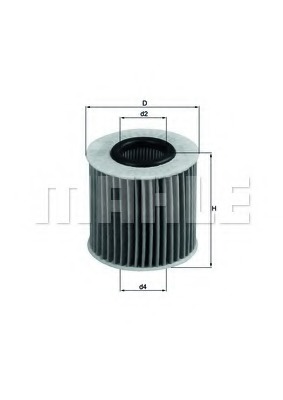 Mahle/Knecht OX 414D1 Фильтр масляный TOYOTA/LEXUS CAMRY/RX/EX 3.5/2.4/2.5/2.0 06-/15-
